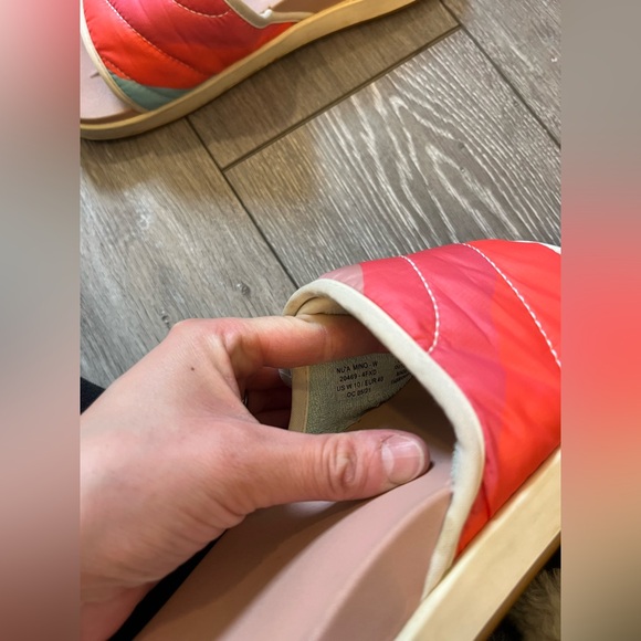 OluKai x Rumpl Nu’a Mino Slide Sandal Quilted Pink Sea Salt 20469 - Women’s 10 - Picture 10 of 11